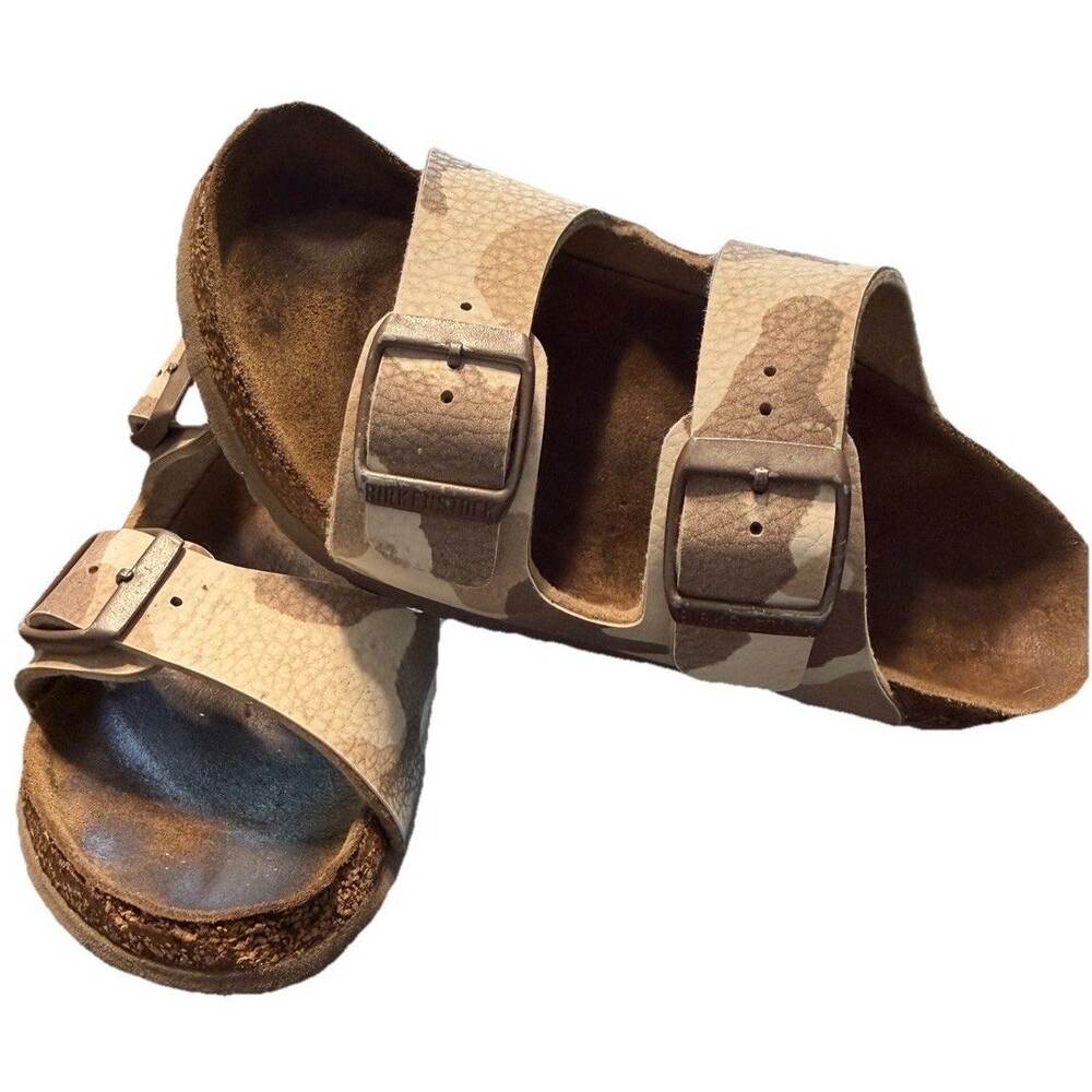 Birkenstock Arizona Birko-Flor sandals Desert Soil Camo Kids Size 32 - 1
